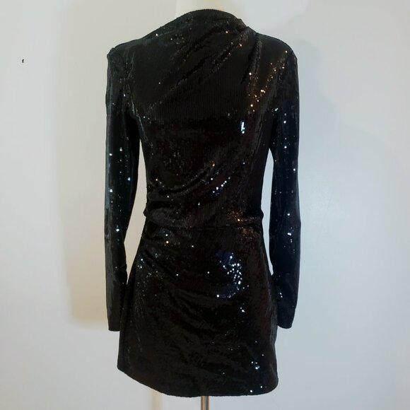 Zara Black Sequin Party Dress - Picture 10 of 16